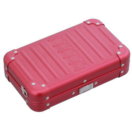 Aleon Estuche Cruzado de Aluminio Pequeño Ruby con Correa y 3 Bolsillos
