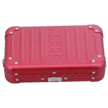 Aleon Estuche Cruzado de Aluminio Pequeño Ruby con Correa y 3 Bolsillos