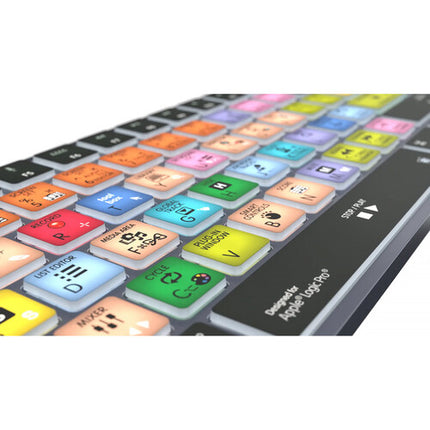 Logickeyboard TITAN teclado inalámbrico Apple Logic Pro X con 50 atajos y batería recargable