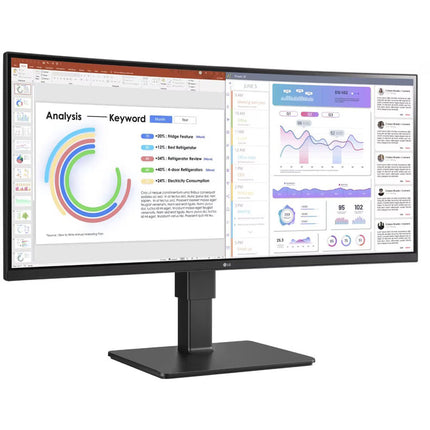 LG UltraWide 34BQ77QE-B Monitor Curvo 34" 3440x1440 HDR 3800R IPS USB-C 90W