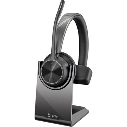 Poly Voyager 4310 Auricular Mono Bluetooth con USB-A 24H de Uso Estuche y Soporte de Carga