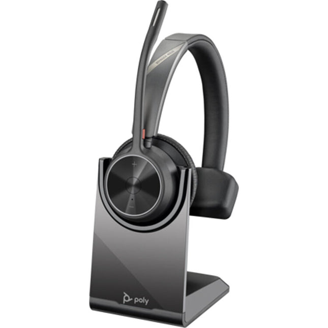 Poly Voyager 4310 Auricular Mono Bluetooth con USB-A 24H de Uso Estuche y Soporte de Carga