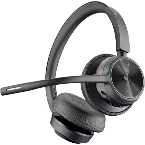 Poly Voyager 4320 Auriculares Bluetooth Estéreo con Dongle USB-A 24 Horas de Uso Estuche de Viaje