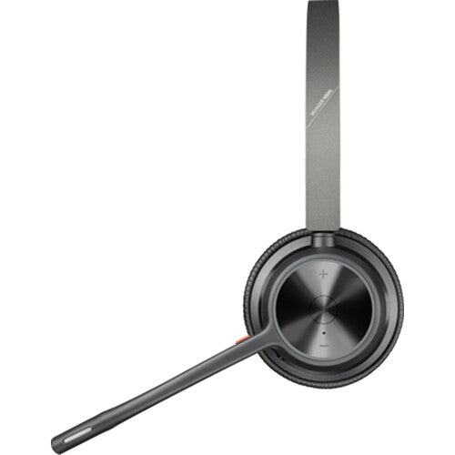 Poly Voyager 4320 Auriculares Bluetooth Estéreo con Dongle USB-C y Base de Carga 24 Horas de Uso