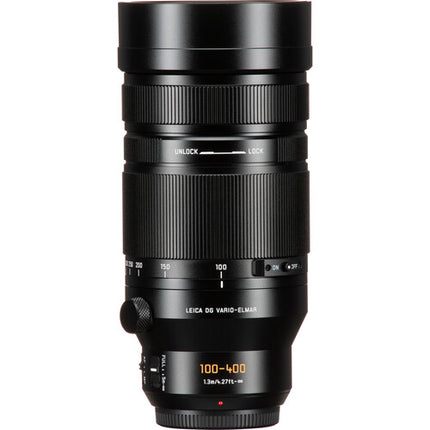 Panasonic Leica DG Vario-Elmar 100-400mm f4-6.3 II Teleobjetivo con estabilizador y filtro UV 72mm
