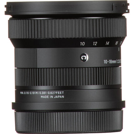 Sigma 10-18mm f/2.8 DC DN Objetivo Gran Angular APS-C Resistente Agua