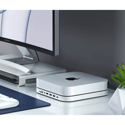 Satechi Stand y Hub con Caja para SSD M.2 para Apple Mac Mini y Mac Studio USB-C 3.2 Gen 2