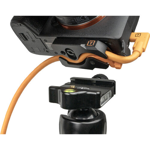 Tether Tools TetherGuard Kit Placa Arca 1/4" y Cable USB-C 15 pies alta visibilidad