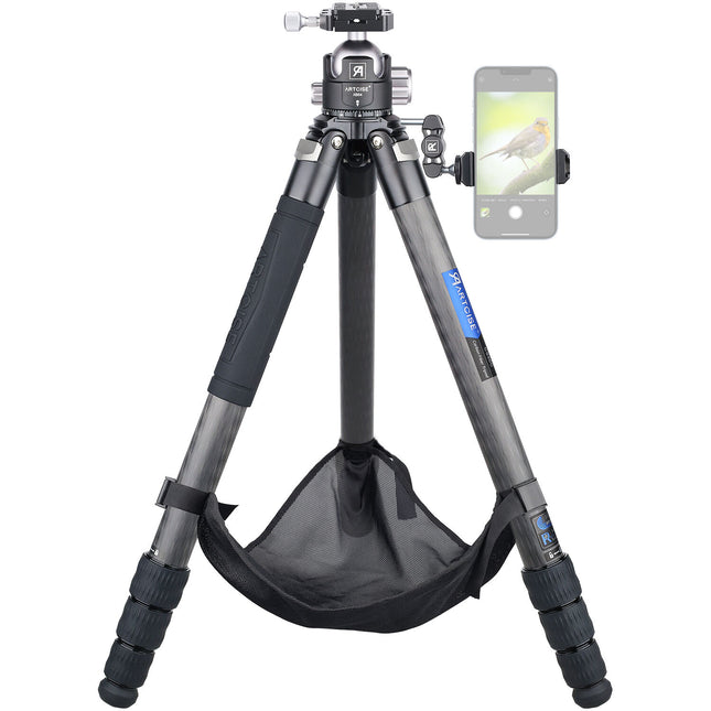 ARTCISE CS90C trípode compacto fibra carbono capacidad 35 kg y altura 18-180 cm con cabezal XB54