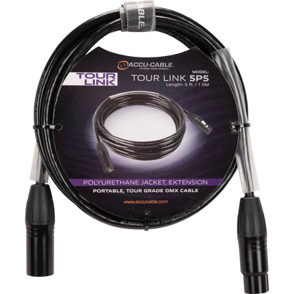 ADJ Tour Link 5P5 Cable DMX Profesional 5 Pines 5 Pies con Correa