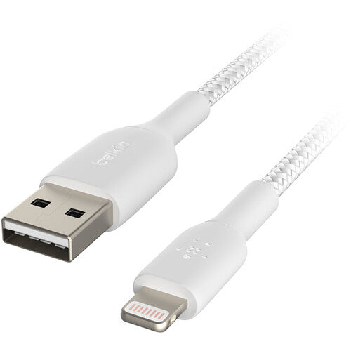 Belkin BoostCharge Cable Lightning a USB-A 1 Metro Nylon Trenzado Blanco