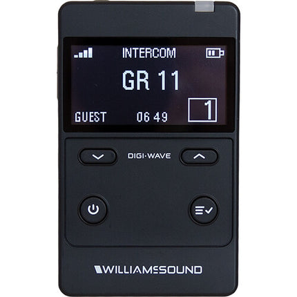 Williams Sound DLR 400 RCH Receptor Digi-Wave 400 con Batería Recargable Litio
