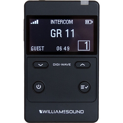 Williams Sound DLR 400 RCH Receptor Digi-Wave 400 con Batería Recargable Litio