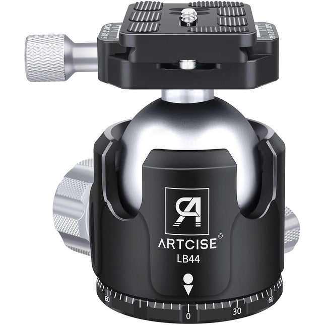 ARTCISE LB44 Cabeza de Bola de Perfil Bajo Capacidad 55 lb Altura 3.5" con Estuche