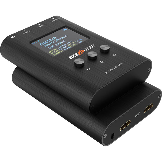 BZBGEAR HDMI 2.1 Probador de Señal Portátil 8K60 48 Gb/s USB-C