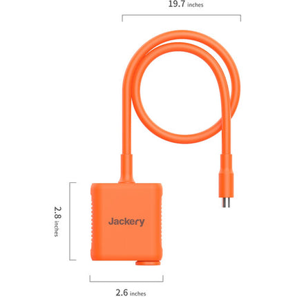 Jackery Cable Conector Panel Solar 3 Hembra 1 Macho DC8020 Resistente
