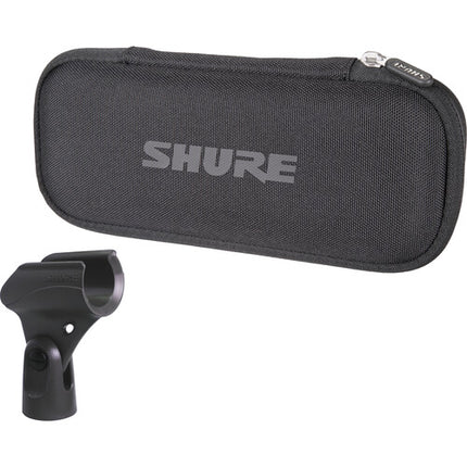 Shure Nexadyne 8/S Micrófono Vocal Dinámico Supercardioide Negro con Clip Adaptador y Funda