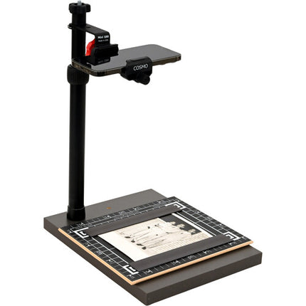 Stand Company Cosmo Mini-100 Atril de Copiado con Soporte para Teléfono y Tiras Magnéticas