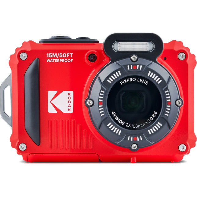 Kodak PIXPRO WPZ2 Cámara Digital Rojo 16.35MP Zoom Óptico 4x 27-108mm