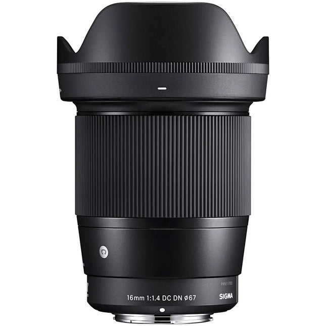 Sigma 16mm f1.4 DC DN Lente para Canon RF con motor AF silencioso y 9 aspas redondeadas