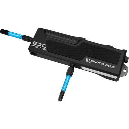 Kondor Blue EDC Multi-Herramienta Bit Driver Negro con Niveles y Bits Magnéticos