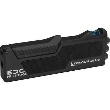 Kondor Blue EDC Multi-Herramienta Bit Driver Negro con Niveles y Bits Magnéticos
