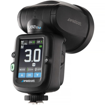 Westcott FJ80 II M Speedlight Universal Pantalla Táctil 2.8" 80Ws 500+ Disparos Batería Recargable