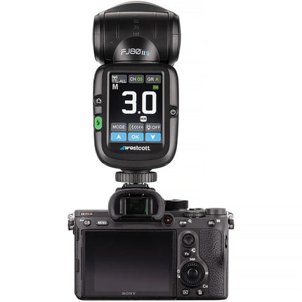 Westcott FJ80 II S Flash Speedlight 80Ws Pantalla Táctil 2.8" con Montura Sony y Batería Recargable