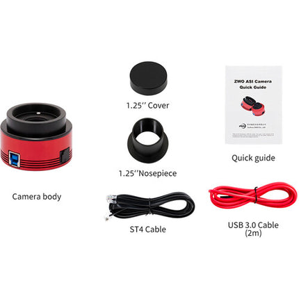 ZWO ASI174 Cámara Monocroma Astronómica Sensor 2.3MP Y 164 fps