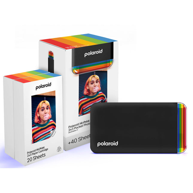 Polaroid Hi·Print Generation 2 Impresora Bluetooth Recargable 2x3 Pulgadas Negra