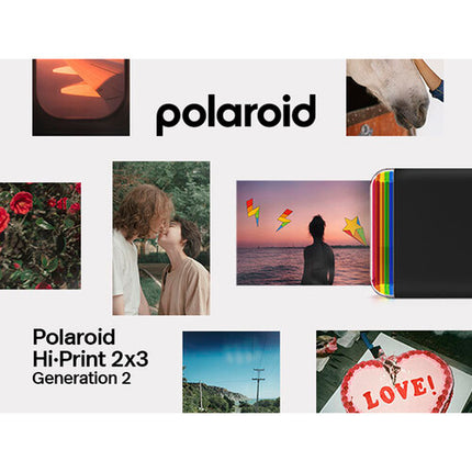 Polaroid Hi·Print Generation 2 Impresora Bluetooth Recargable 2x3 Pulgadas Negra