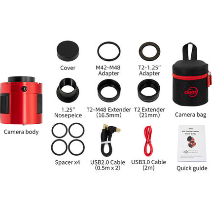 ZWO ASI183MC Pro Cámara Astronómica Color Refrigerada 20.2MP 19fps USB 3.0