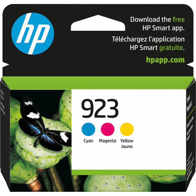 HP 923 Cartucho de Tinta Original Tricolor para OfficeJet Pro 8125e 8135e 8139e 3-Pack