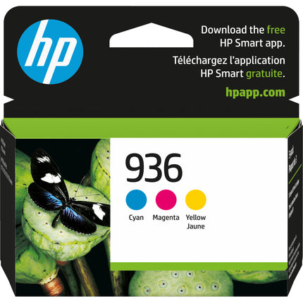 Cartuchos de tinta originales HP 936 Cian Magenta Amarillo 3 unidades para OfficeJet Pro