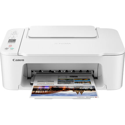 Canon PIXMA TS3720 impresora multifuncional inalámbrica blanco 4800x1200 dpi y bandeja 60 hojas con pack papel foto 4x6