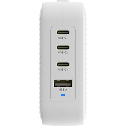 HYPER HyperJuice Cargador de Pared USB GaN 100W 4 Puertos Blanco con Adaptadores EU UK ANZ C8