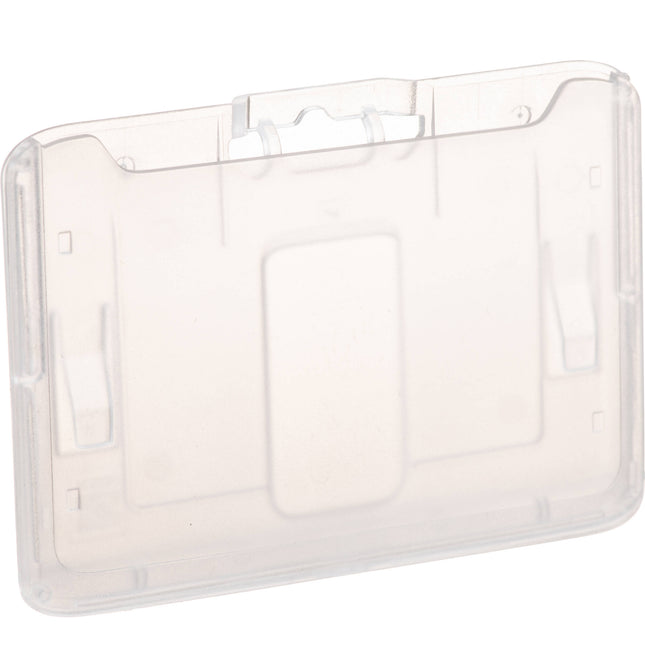 BRADY PEOPLE ID B-Holder Porta Credencial Plástico Rígido Horizontal 50 Piezas 3.4x2.1 Pulgadas