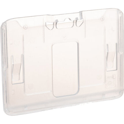 BRADY PEOPLE ID B-Holder Porta Credencial Plástico Rígido Horizontal 50 Piezas 3.4x2.1 Pulgadas