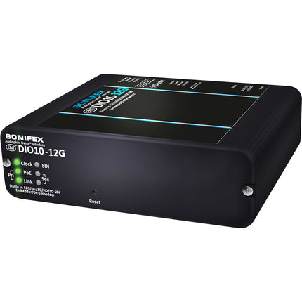Sonifex AVN-DIO10-12G Convertidor Dante a SDI 12G 64 Canales PoE
