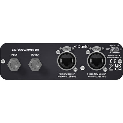 Sonifex AVN-DIO10-12G Convertidor Dante a SDI 12G 64 Canales PoE