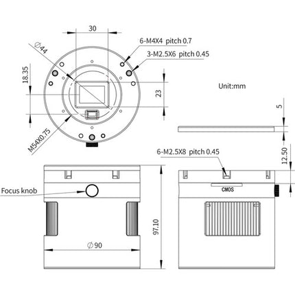 ZWO ASI2600 Pro Duo Cámara Astronómica a Color Refrigerada 26MP APS-C