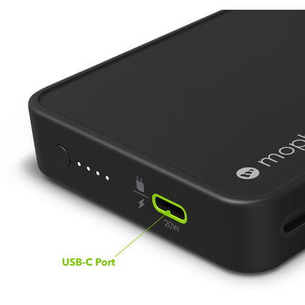 mophie powerstation plus batería portátil 10000mAh USB-C 20W PD compacta