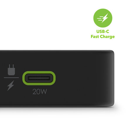 mophie powerstation plus batería portátil 10000mAh USB-C 20W PD compacta