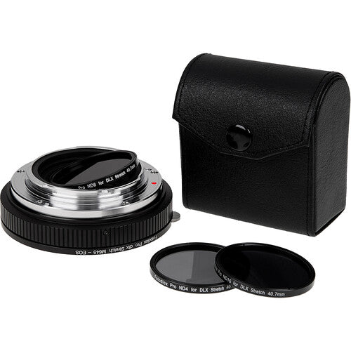 Adaptador FotodioX DLX Stretch para Mamiya 645 a Canon EF EF-S con filtro ND4 ND8 ND16