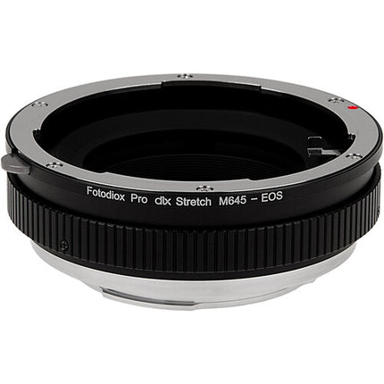 Adaptador FotodioX DLX Stretch para Mamiya 645 a Canon EF EF-S con filtro ND4 ND8 ND16
