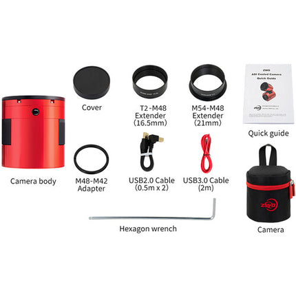 ZWO ASI6200 Pro Cámara Astronómica Refrigerada USB3.0 62MP 16 Bit ADC