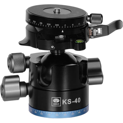 Sirui KS-40 Cabezal de Bola QR de Baja Gravedad Capacidad 25kg Altura 8.9cm con Placa Arca-Type