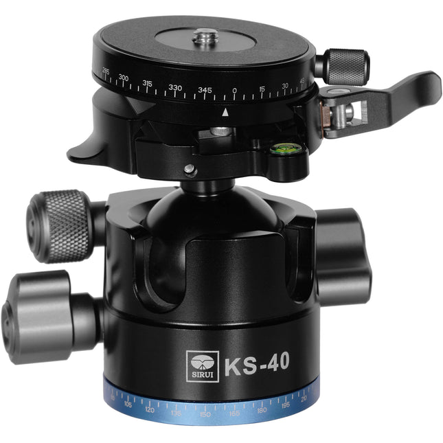 Sirui KS-40 Cabezal de Bola QR de Baja Gravedad Capacidad 25kg Altura 8.9cm con Placa Arca-Type