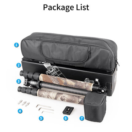 INNOREL RT85CM+N44 Trípode Fibra de Carbono con Cabezal Bola 72.4" Altura Woodland Camuflaje