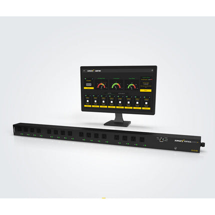 SURGEX Vertical Series+ PDU Monitoreado 120V 16 Salidas RJ-45 IP